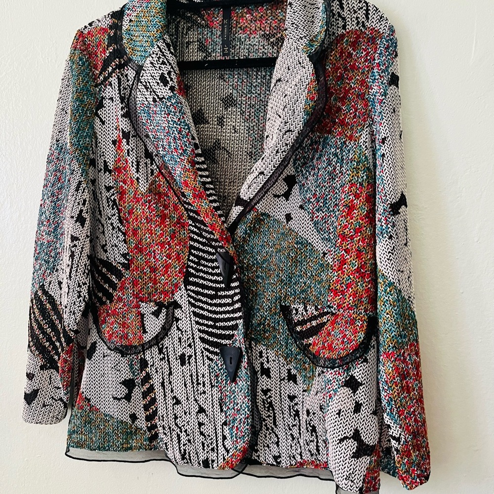 IC by Connie K Multicolor Knitted Blazer/ Jacket